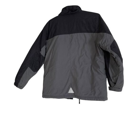 Y2K Youth LL Bean Two Tone Gray Thinsulate Nylon Full Zip Winter Coat Size 14/16 - Picture 5 of 16